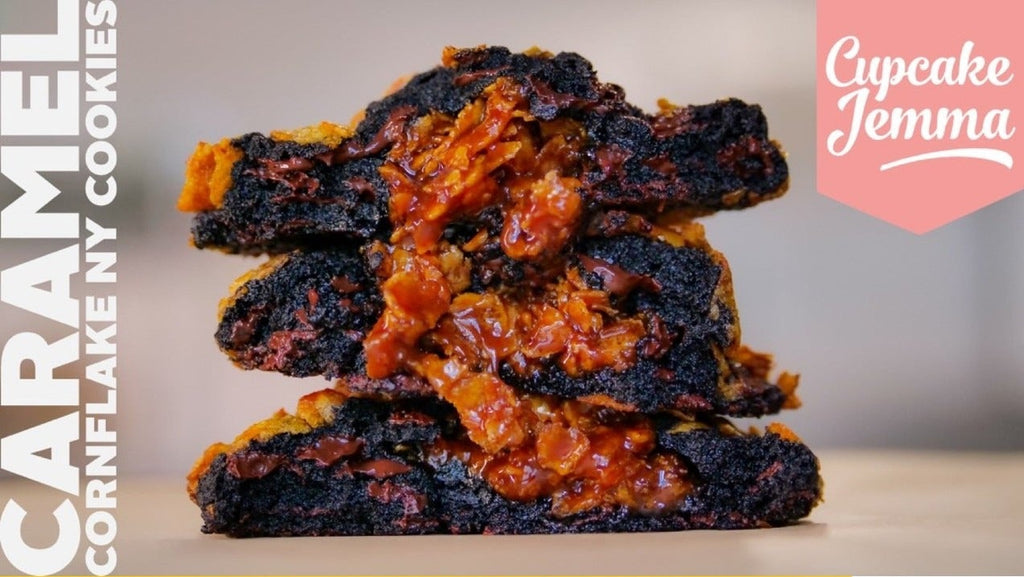 Caramel Cornflake New York Cookie downloadable recipe Cupcake Jemma