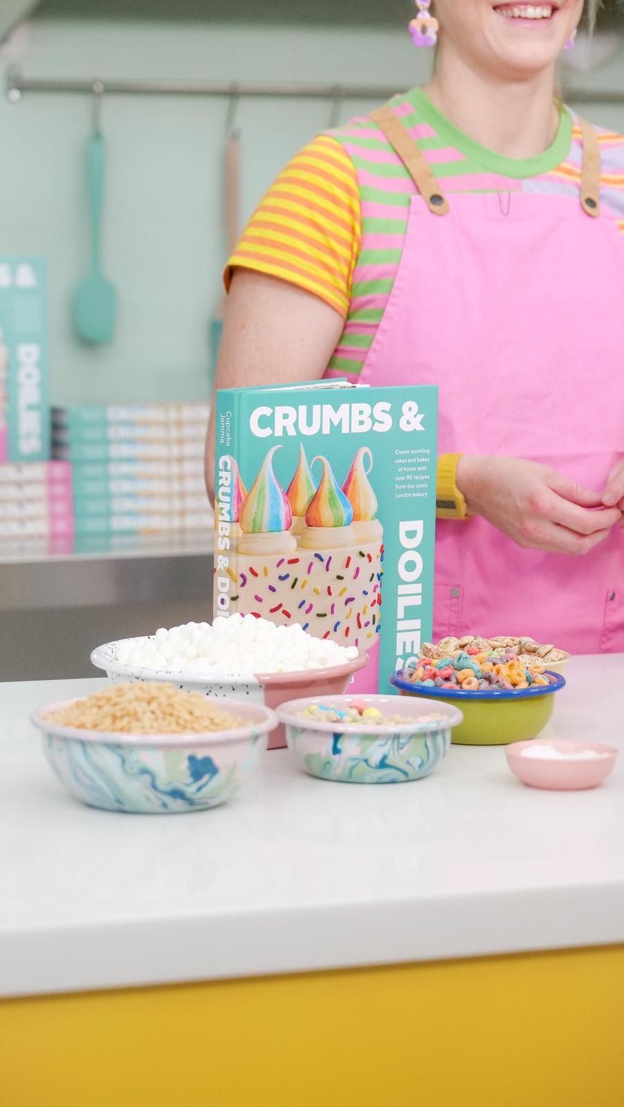 The FIRST recipe from the Crumbs & Doilies Book! Rice Krispie treats with a twist!
