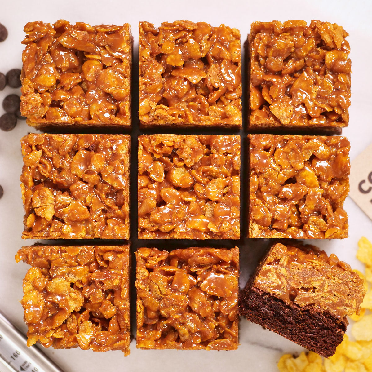 Caramel Cornflake Brownie