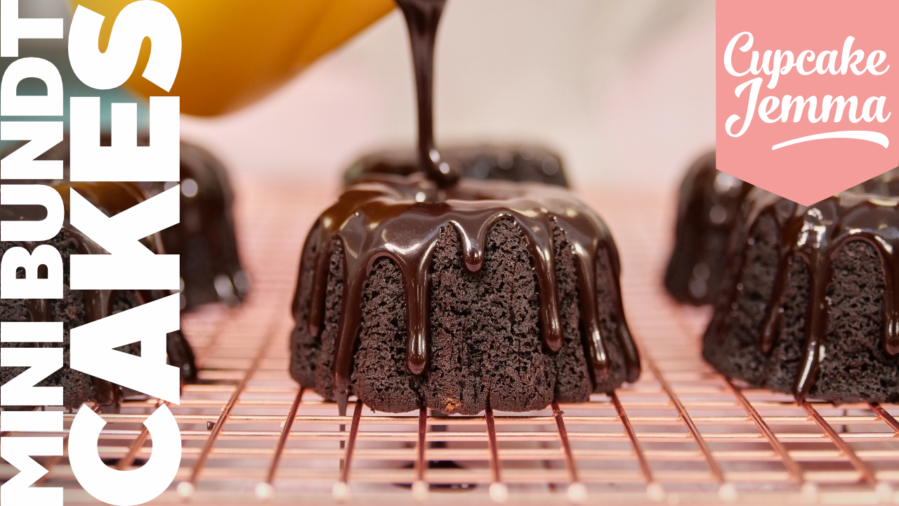 Decadent Chocolate Mini Bundt Cakes