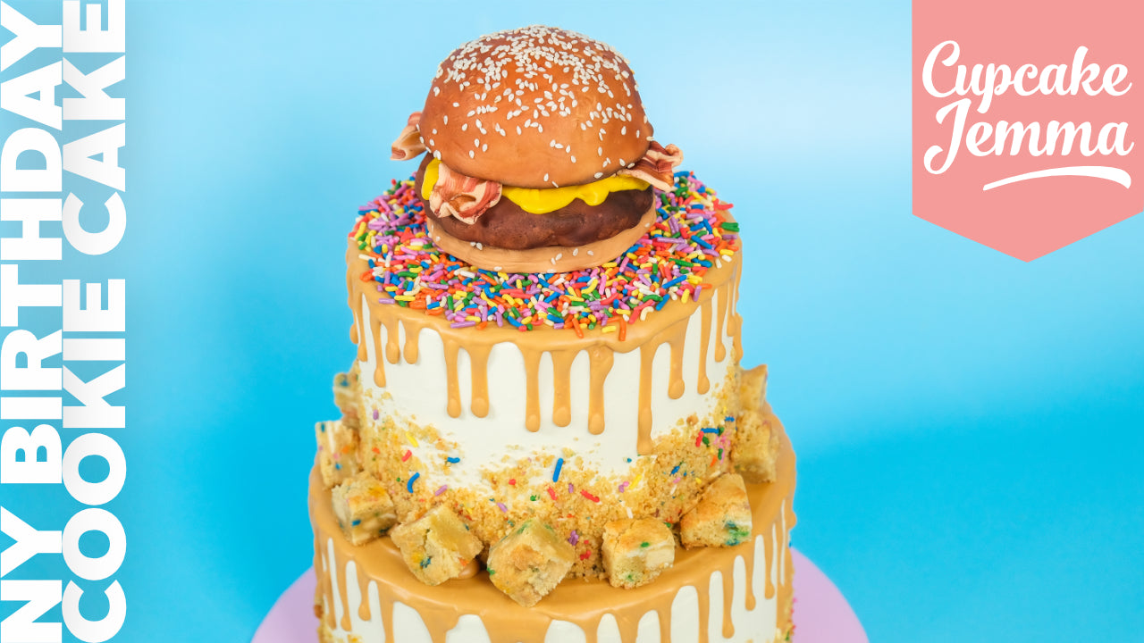Burger or Cake?!... The Birthday NY Cookie Cake is here 🍔🍪