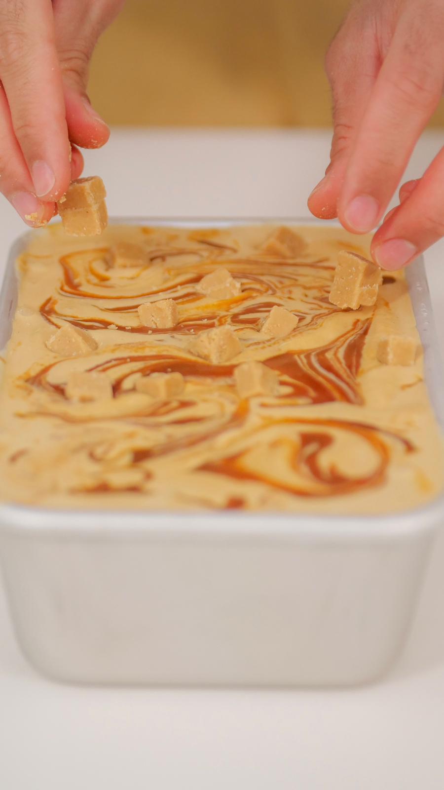 Salted Caramel, Toffee Fudge Ice Cream 🤤🍦