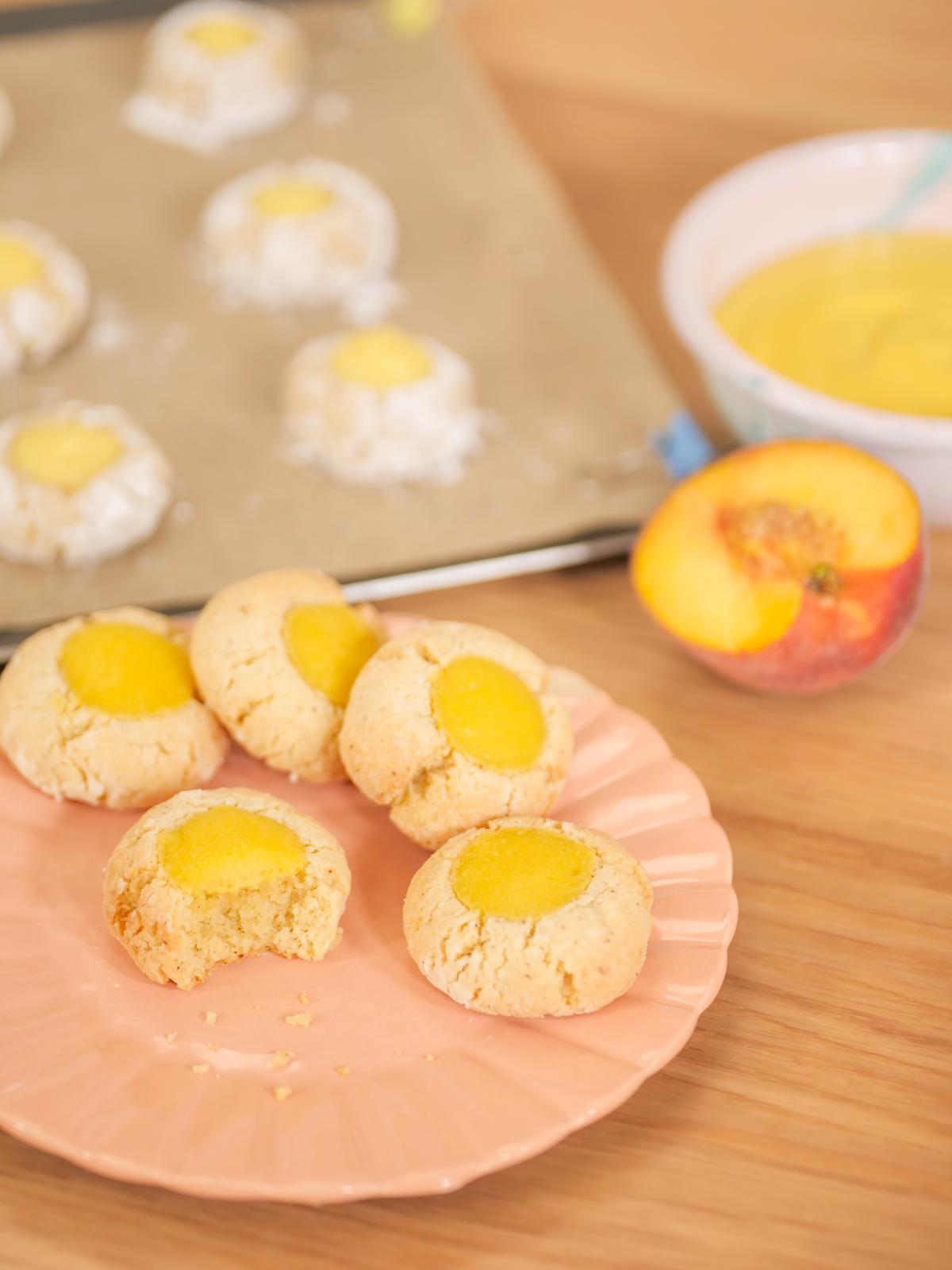 Peach & Almond Cookies