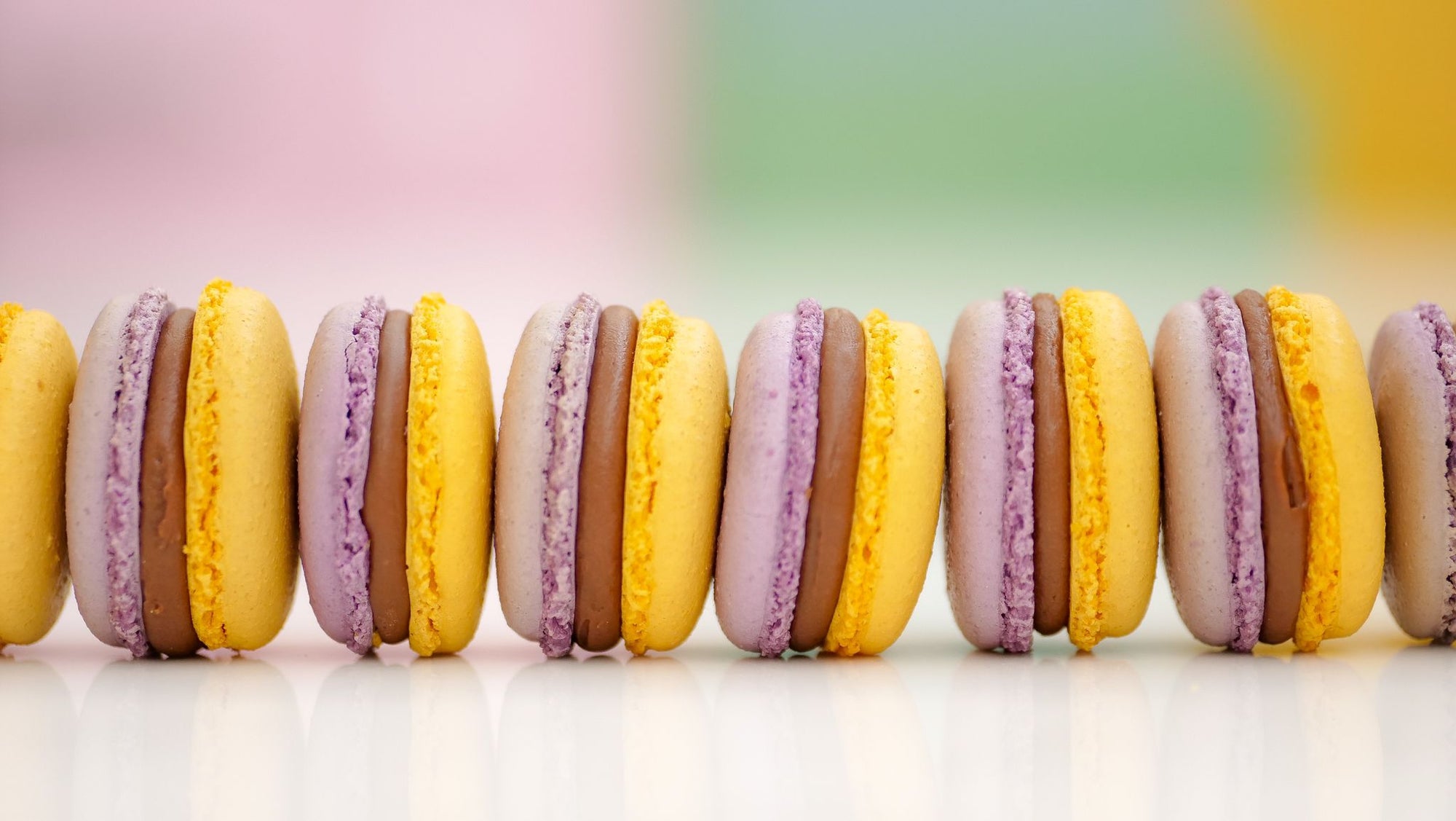 Passionfruit & Milk Chocolate Macarons