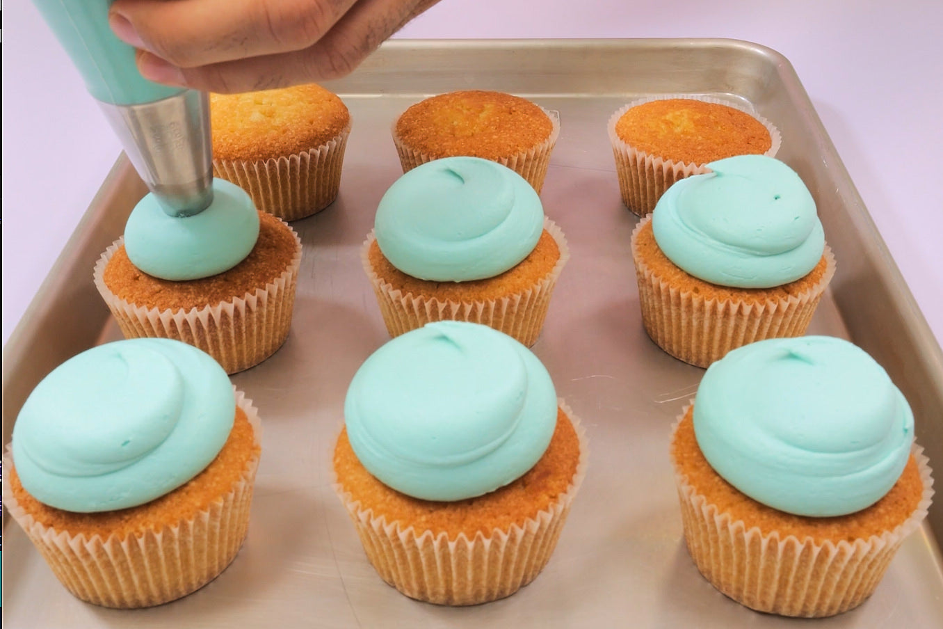 Piping a Cupcake