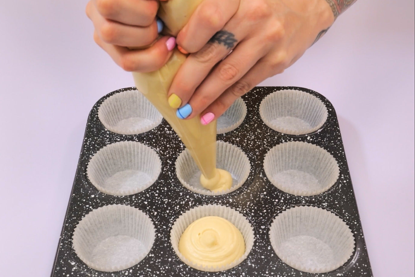 Filling Cupcake Cases