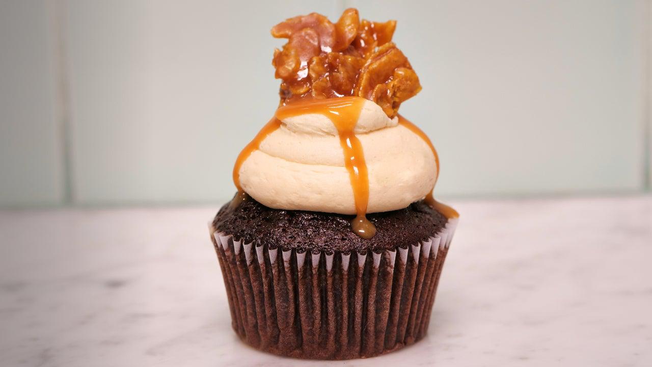 Caramel Cornflake Cupcakes