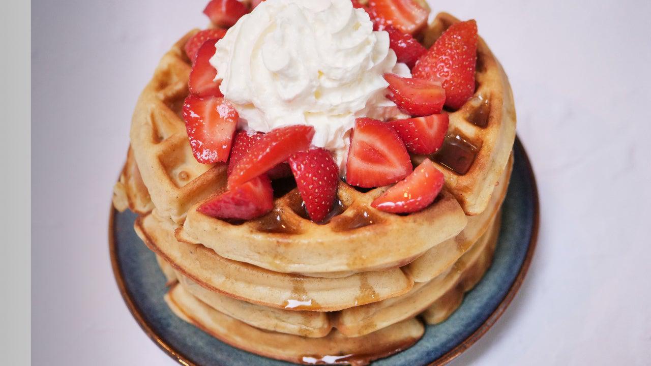 Fluffy, Crispy, Piping-Hot Belgian Waffles