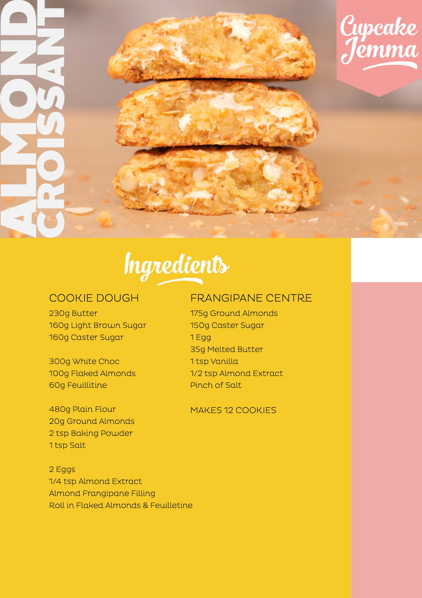 Almond Croissant New York Cookies downloadable recipe
