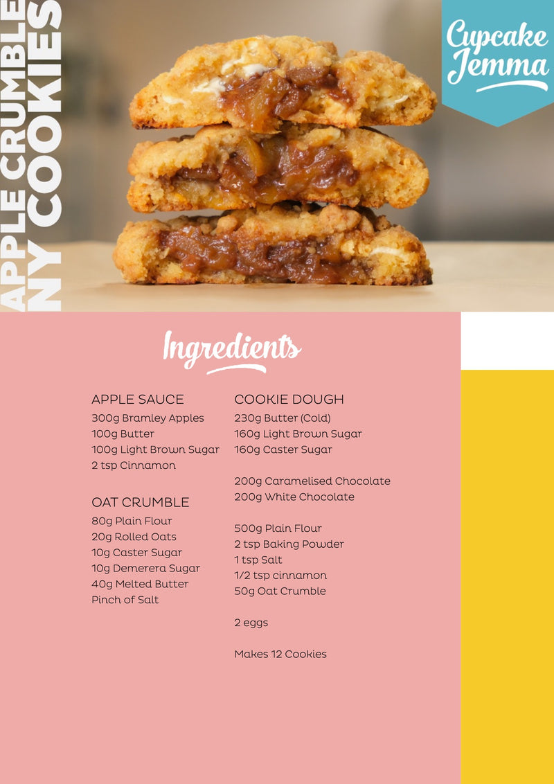 Apple Crumble New York Cookies downloadable recipe