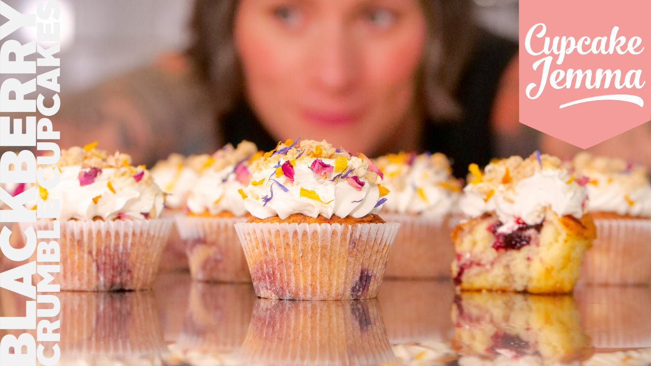 Blackberry Crumble Cupcakes Recipe