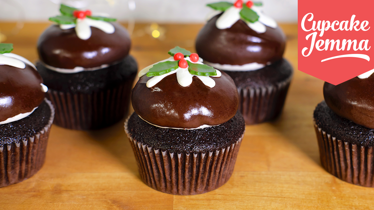 Chocolate Christmas Pudding Cupcake Recipe