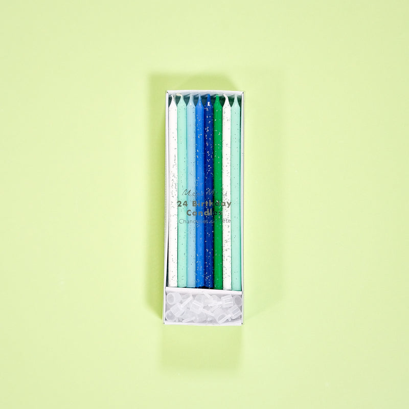 Blue ombre candles