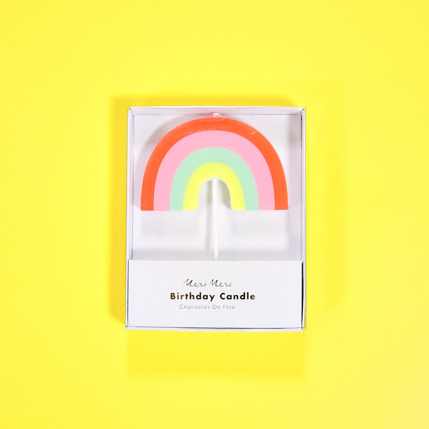 Pastel stripe candles