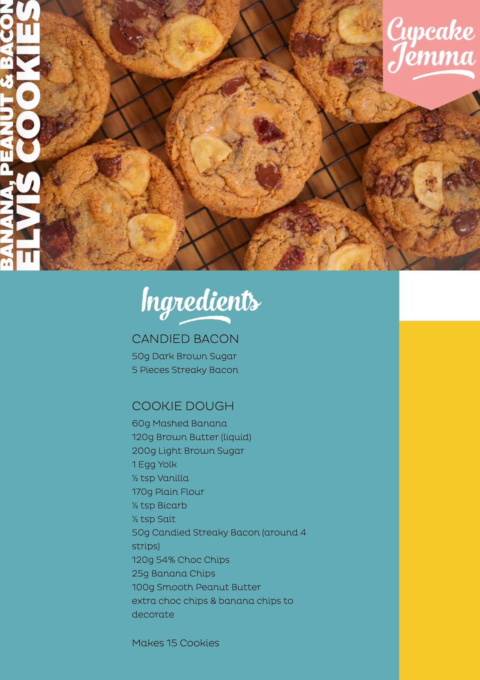 Elvis Chip Cookies downloadable recipe