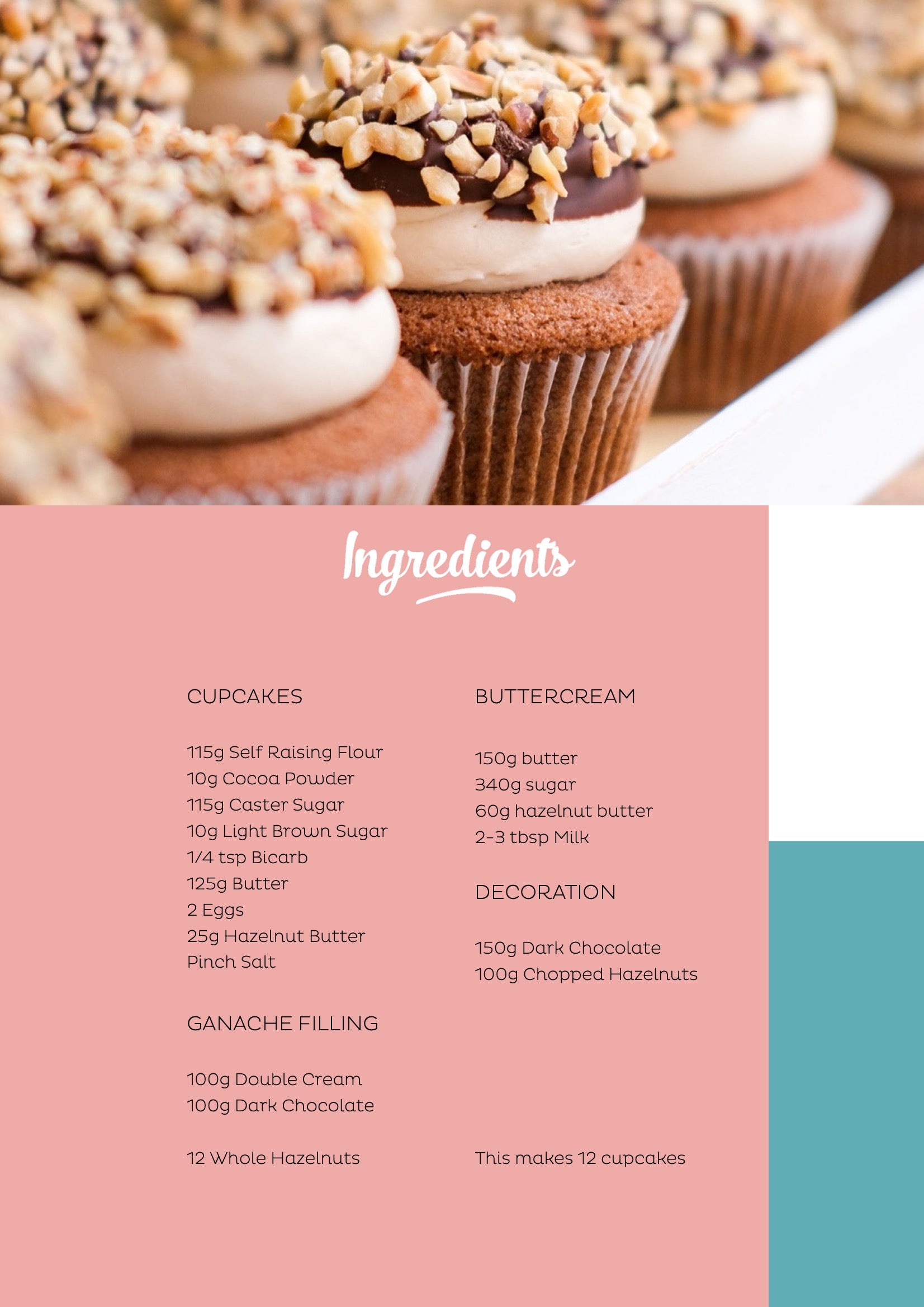 Ferrero Rocher Cupcakes downloadable recipe - Cupcake Jemma