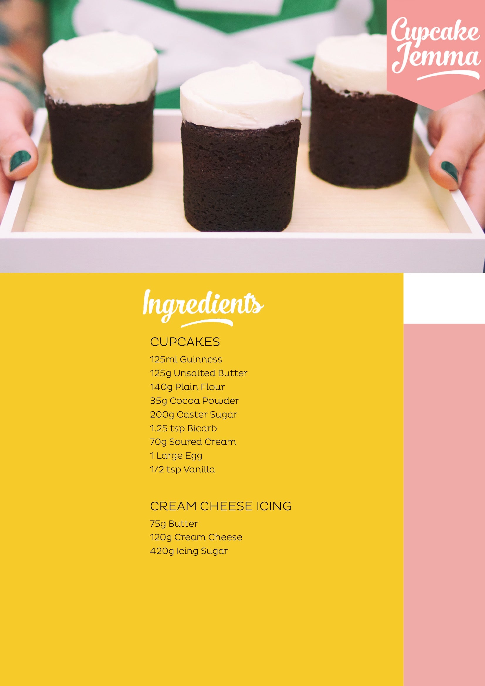 Chocolate Guinness Cupcakes downloadable recipe