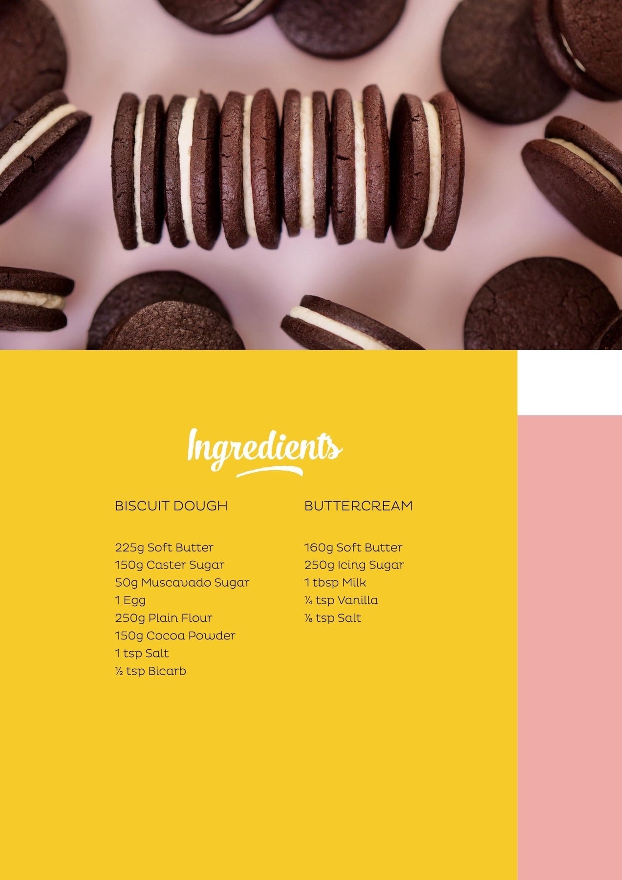 Homemade Oreo Cookies downloadable recipe - Cupcake Jemma