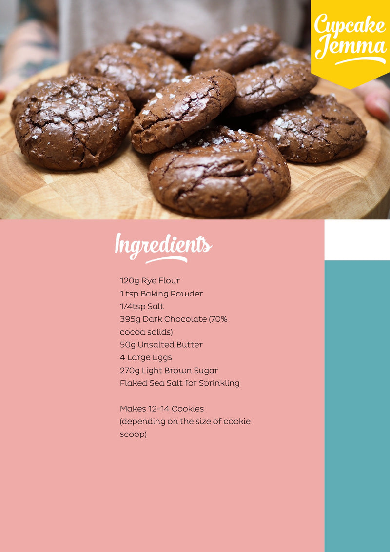 Salted Chocolate Brownie Cookie downloadable recipe