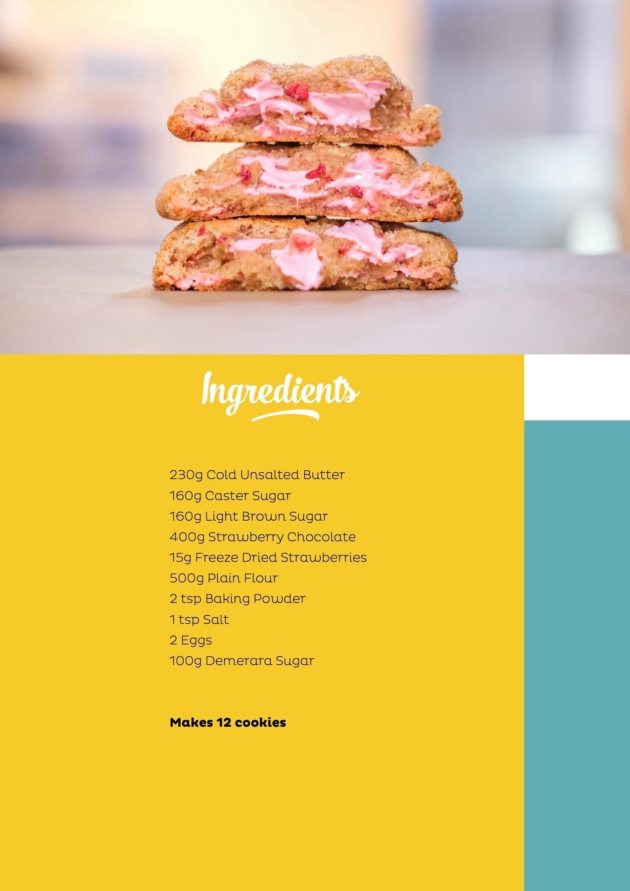 Strawberry Shortcake Cookies downloadable recipe - Cupcake Jemma