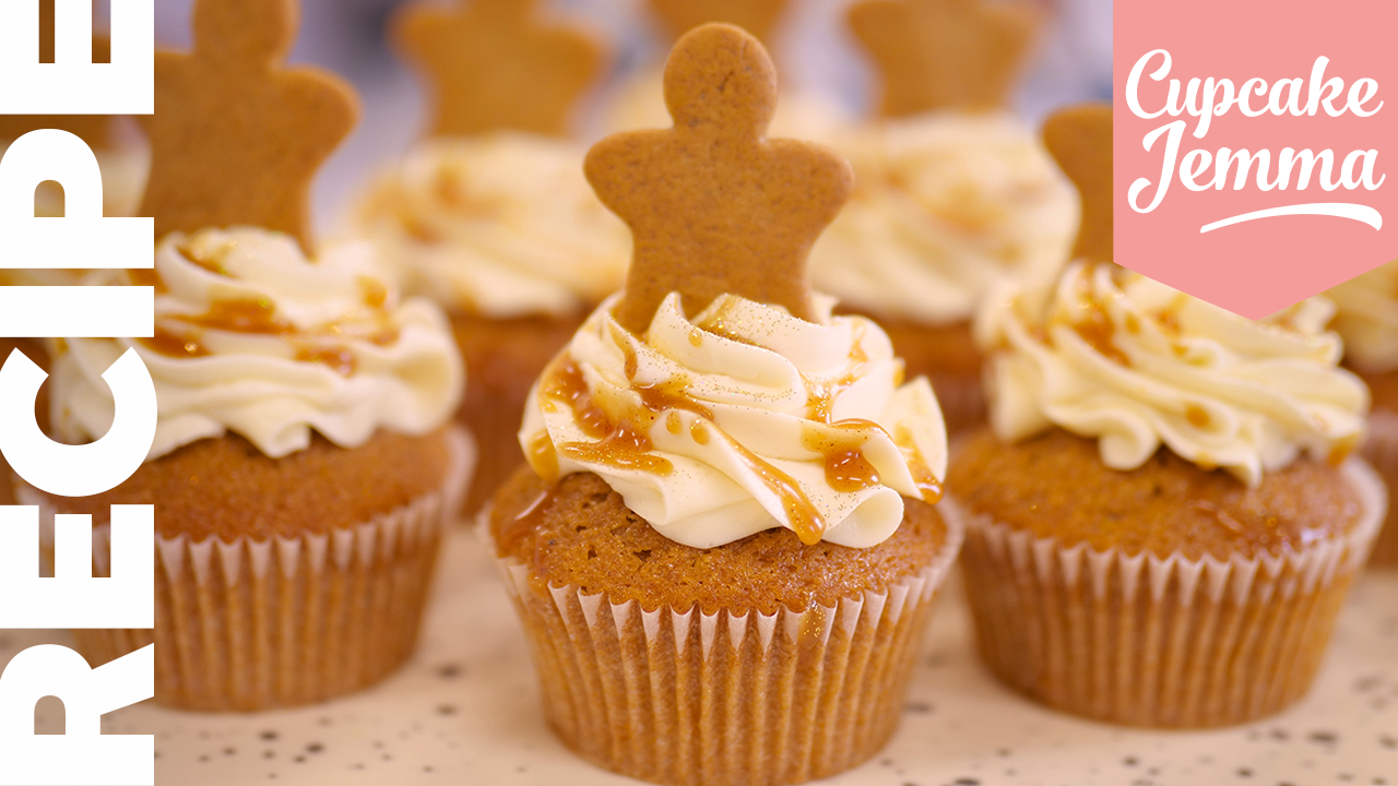 Caramel Gingerbread Cupcakes Recipe